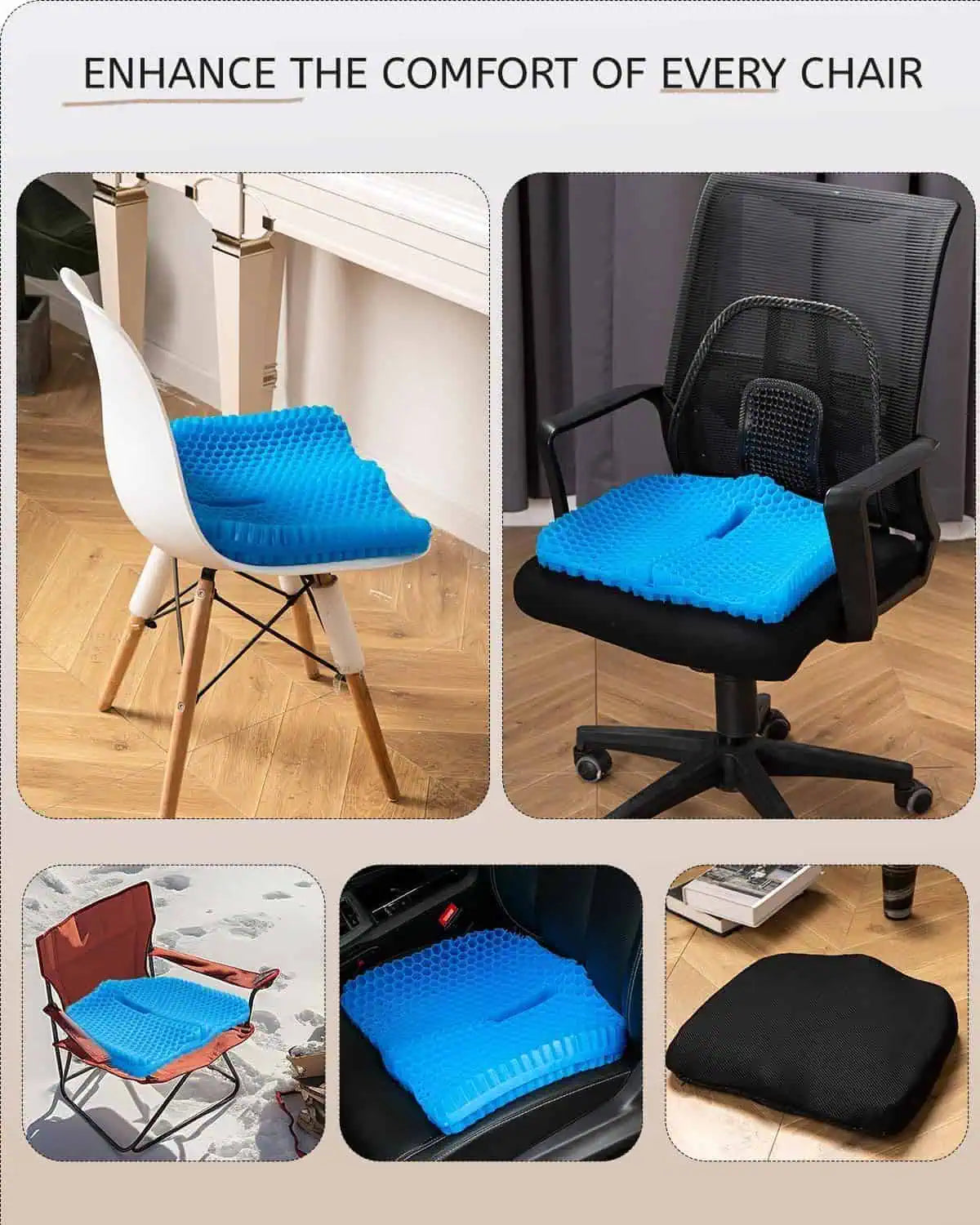 Silicone Ice Pad Insulated Car Seat Cushion